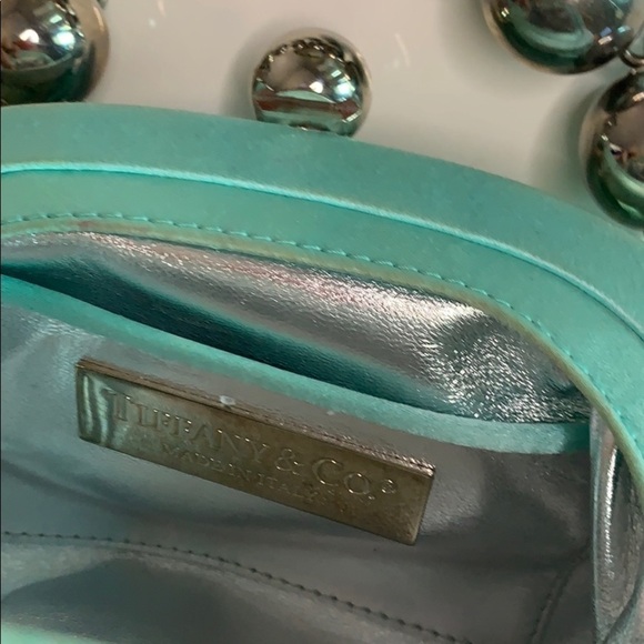 Tiffany and Co Vintage Satin Bead Evening Bag silver bead - Picture 8 of 12
